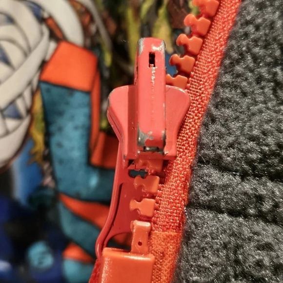 Nike SB Youth Skate Board Reversible Fleece Vest Graphic Red Grey Youth Lg - Picture 8 of 13